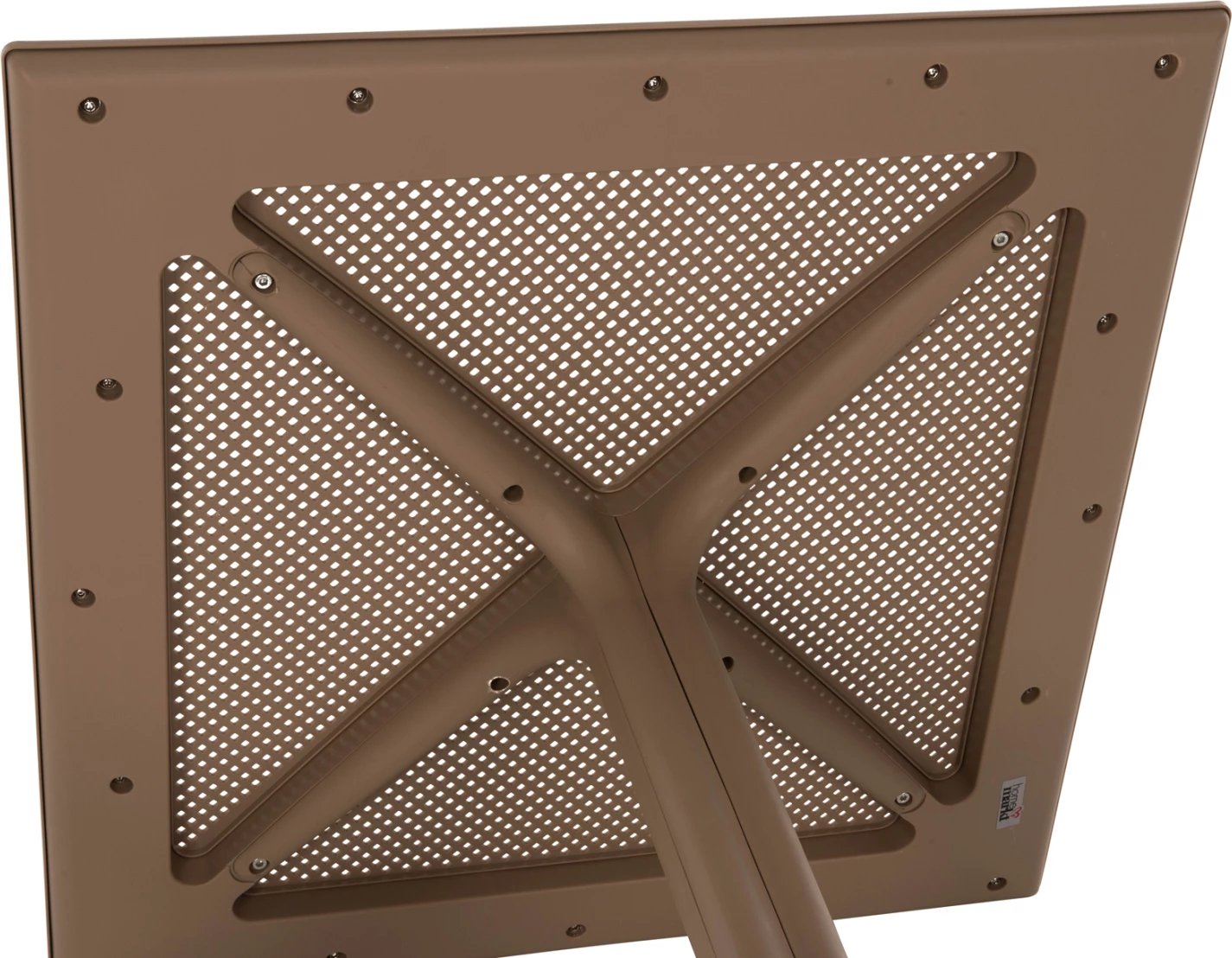 Tavolinë katrore për jashtë, polipropileni, Lunar FH5930.14, ngjyrë kapuçino, 80x80x75H cm