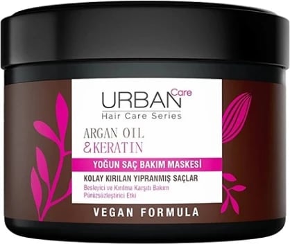 Maskë për flokë Urban Care Argan Oil & Keratin, 230 ml