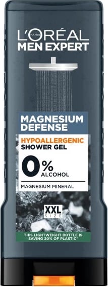 Xhel dushi për meshkuj L'Oreal Paris Men Expert Magnesium Defense 400ml
