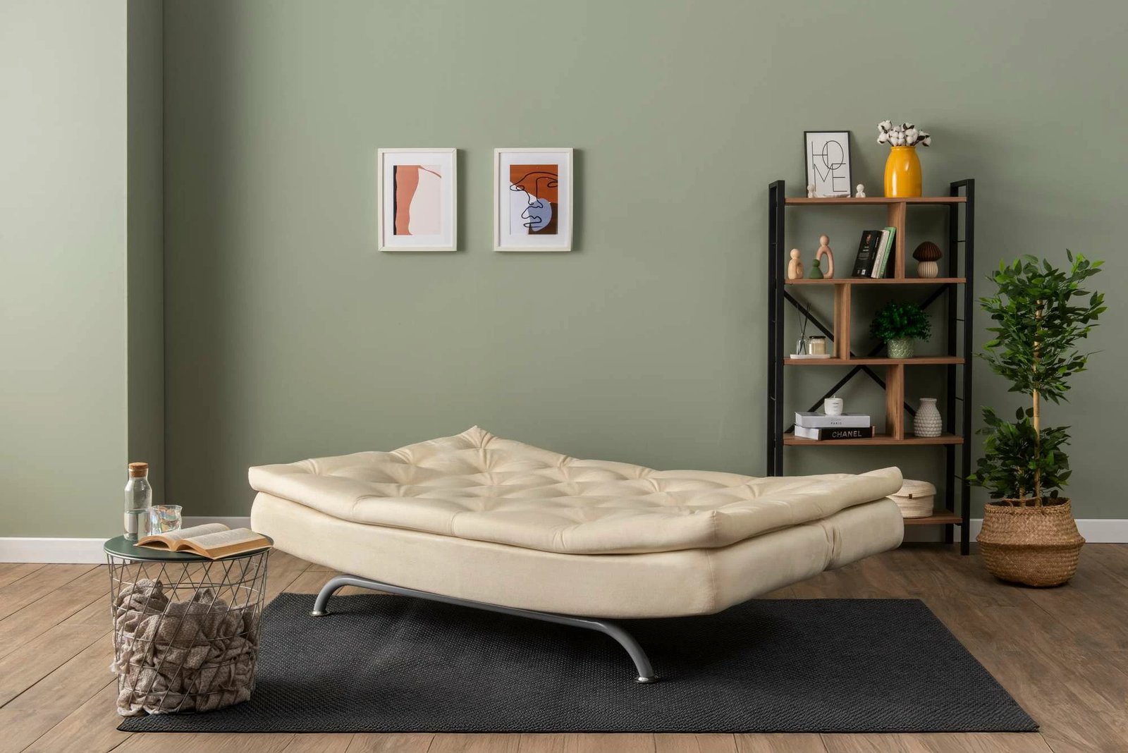 Divan-krevat treshe, Atelier del Sofa, Rivo, krem