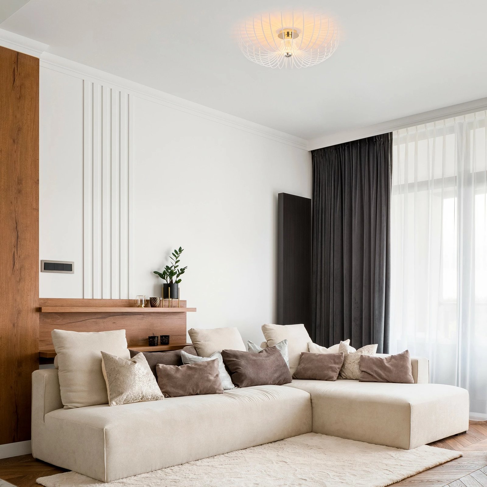 Llambadar Opviq, Aspendos - N-640, ngjyrë e bardhë