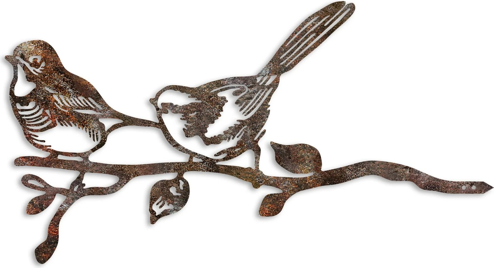 Dekor për kopsht, zog në degë, ngjyrë kafe, Aberto Design, 50x26cm