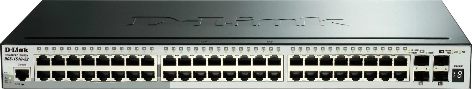 Switch D-Link DGS-1510-20/E, Managed, L2/L3, Gigabit Ethernet, Gri