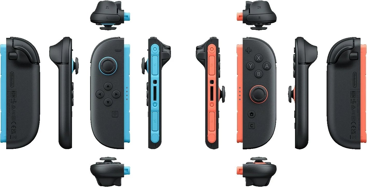 Kontrollues Nintendo Joy-Con 2 (L)/(R), Wireless, 500 mAh, Light Blue/Light Red
