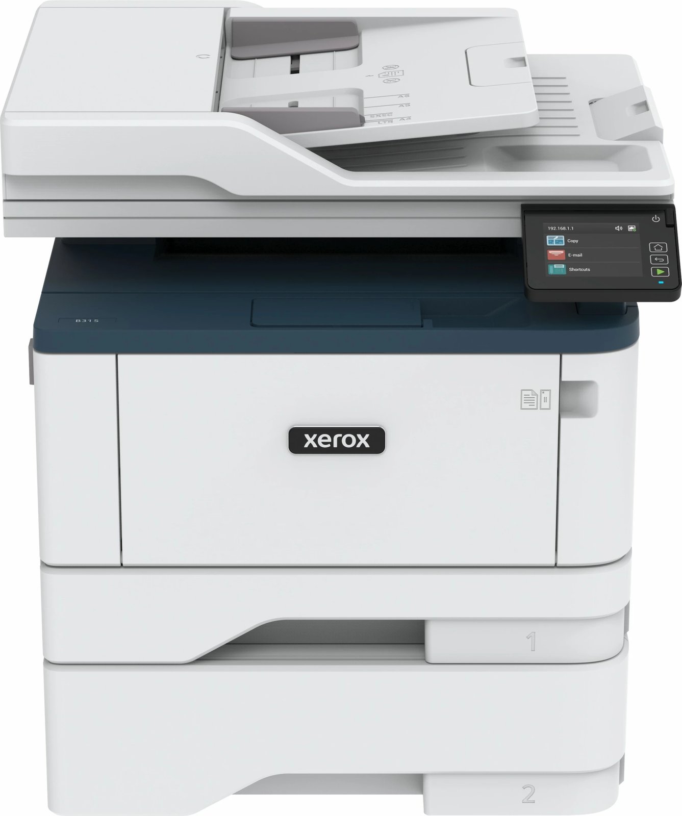 Printer multifunksional Xerox B315, laser, mono, wireless, duplex, 2 kaseta, 350 fletë, A4, blu/bardhë Printer multifunksional Xerox B315, laser, mono, wireless, duplex, 2 kaseta, 350 fletë, A4, blu/bardhë