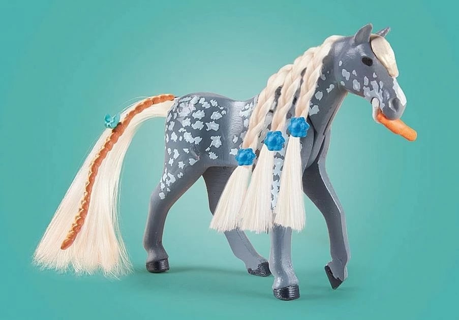 Set lodrash Playmobil Horses of Waterfall 71353 me Amelia, Whisper dhe stalla, 117 pjesë