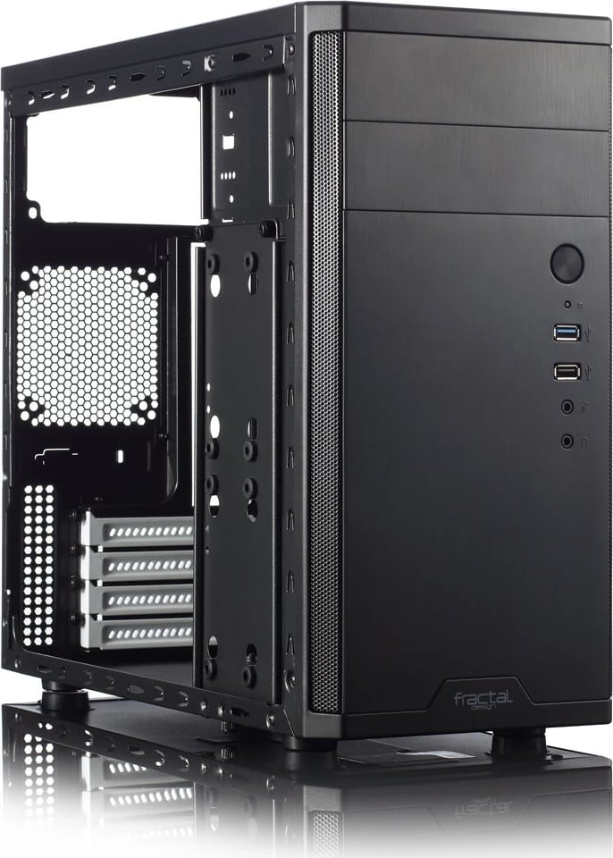 Kasë Fractal Design Core 1100, Mini Tower, Micro ATX/Mini ITX, e zezë