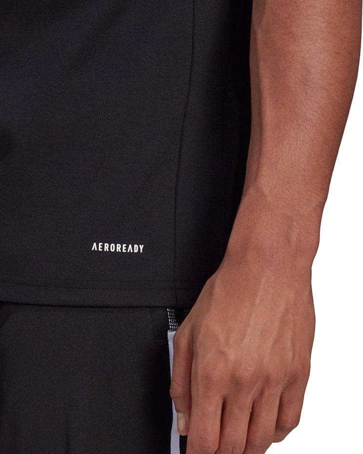 Maicë polo për meshkuj adidas, e zezë