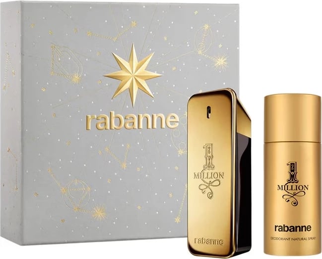 Set Eau de Toilette dhe deodorant për meshkuj Paco Rabanne 1 Million, 100ml + 150ml