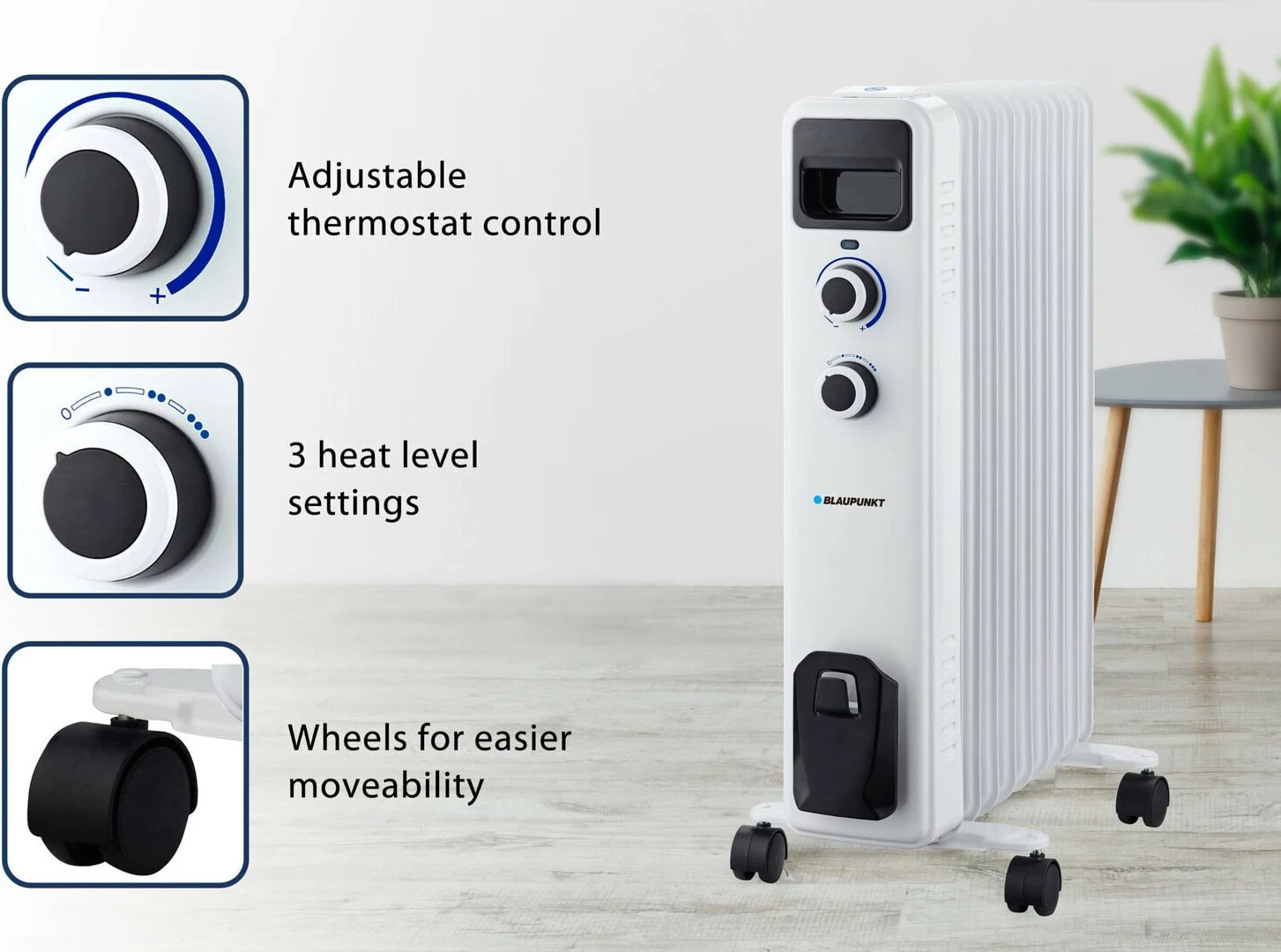 Ngrohëse Radiator Me Vaj BLAUPUNKT HOR401