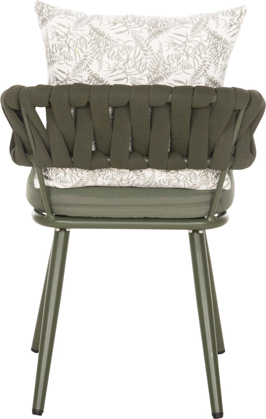 Karrige alumini CAMDEN FH6141.09 jastëk shpine me dizajn print-dritë ulliri 56x60x72-87Hcm