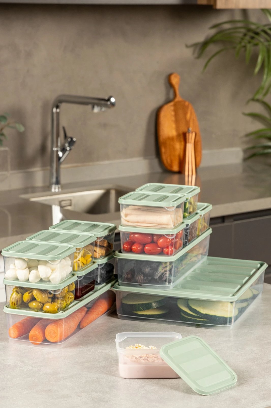 Set kuti për organizim (15 copë), Hermia, YBLLA15LI, ngjyrë mente