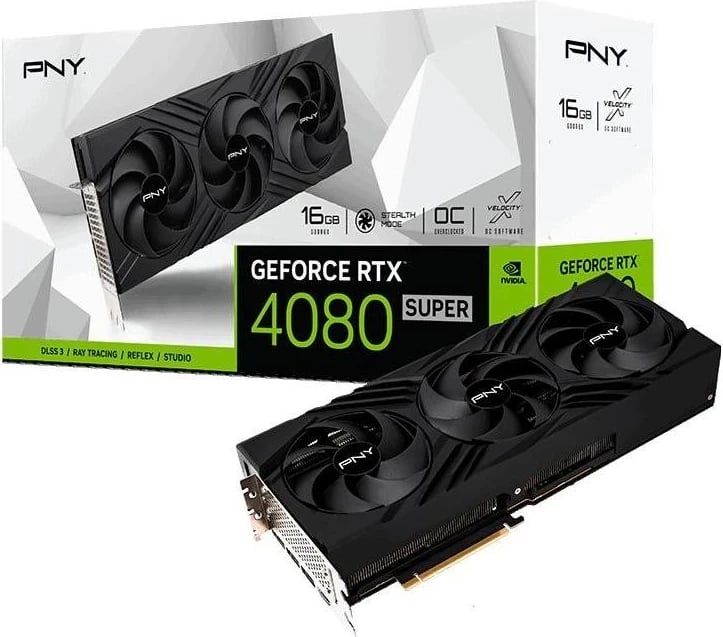 Kartelë grafike PNY GeForce RTX 4080 SUPER Verto Triple Fan OC 16GB GDDR6X