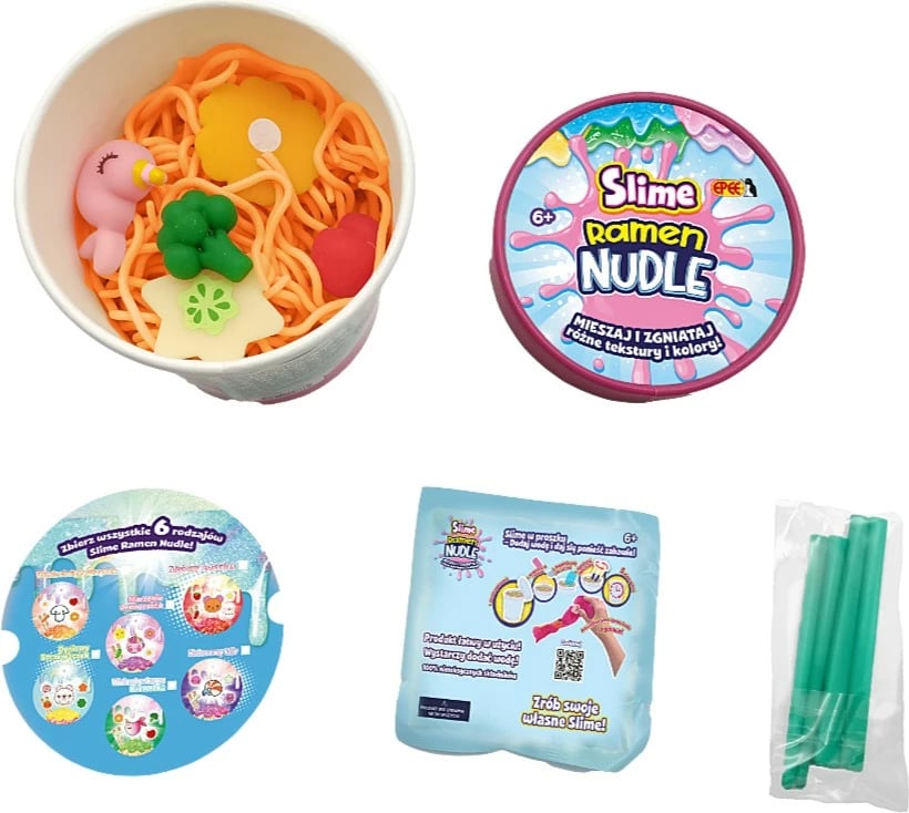Set lodër slime ramen noodles Epee EP60336/03418, shumëngjyrëshe