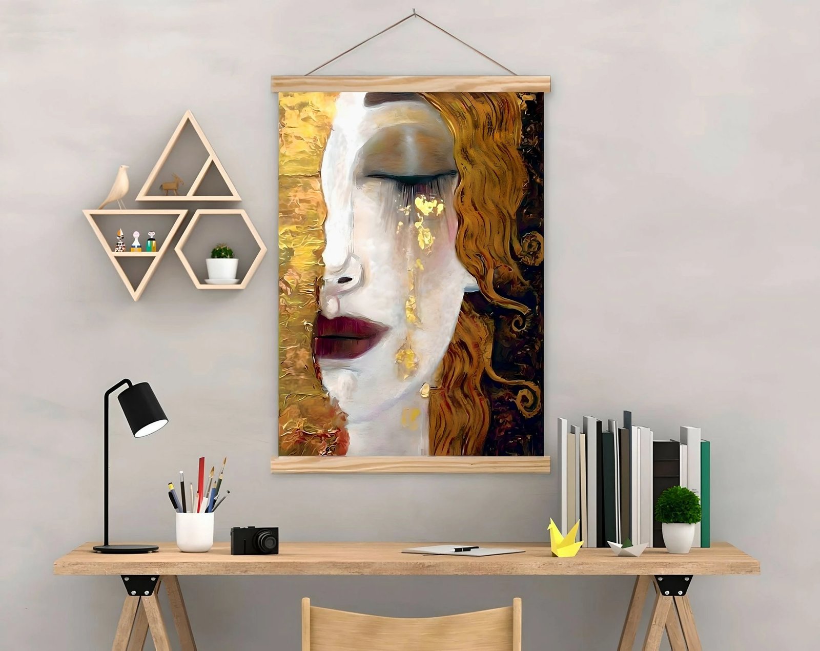 Pikturë dekorative me kornizë, shumëngjyrëshe, MRG49, 50x70cm