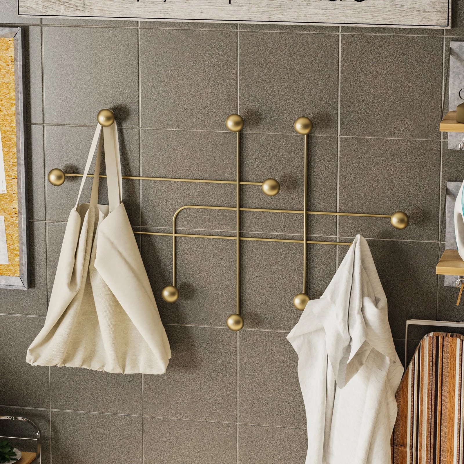 Varëse muri metalike Wallity, Samara-A, ngjyrë ari