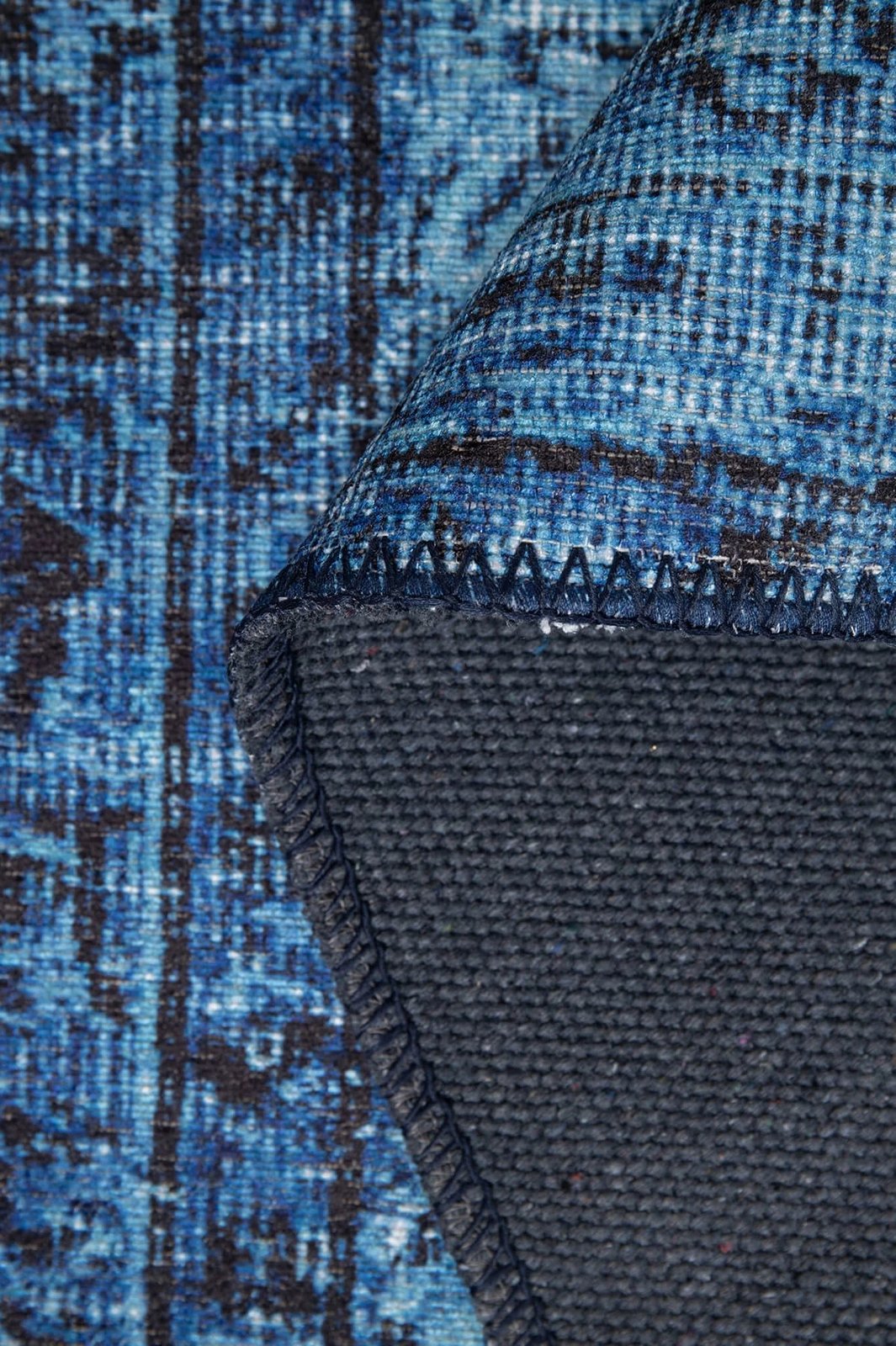 Qilim Conceptum Hypnose, Folk Chenille, ngjyrë kaltër, 210x310cm