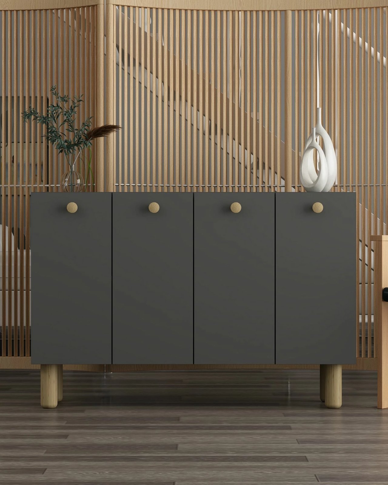 Konsol Skye Decor, Ilay Bohem, anthracite, sapphire oak