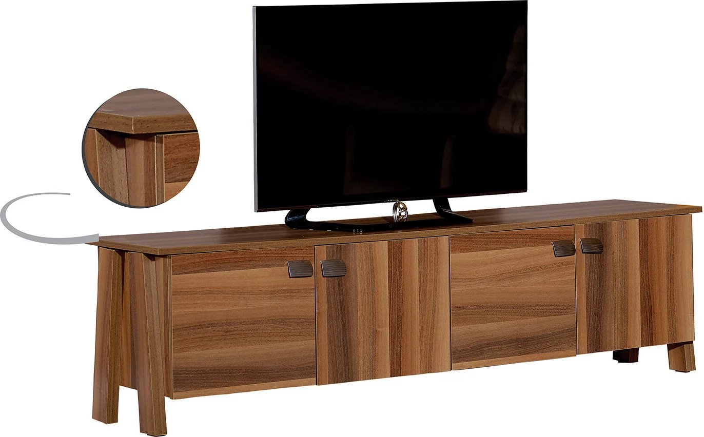 Komodë TV Story 4, ngjyrë kafe, Hanah Home