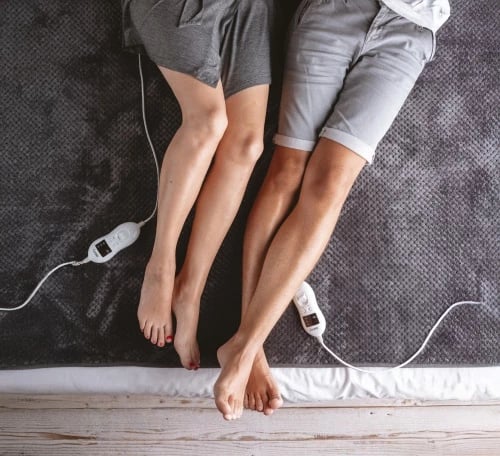 Nën-batanije elektrike me timer, Adler Camry CR 7417, dyshe 150x160 cm, 8 nivele ngrohjeje, 2x60W, lahet në 30°C, gri