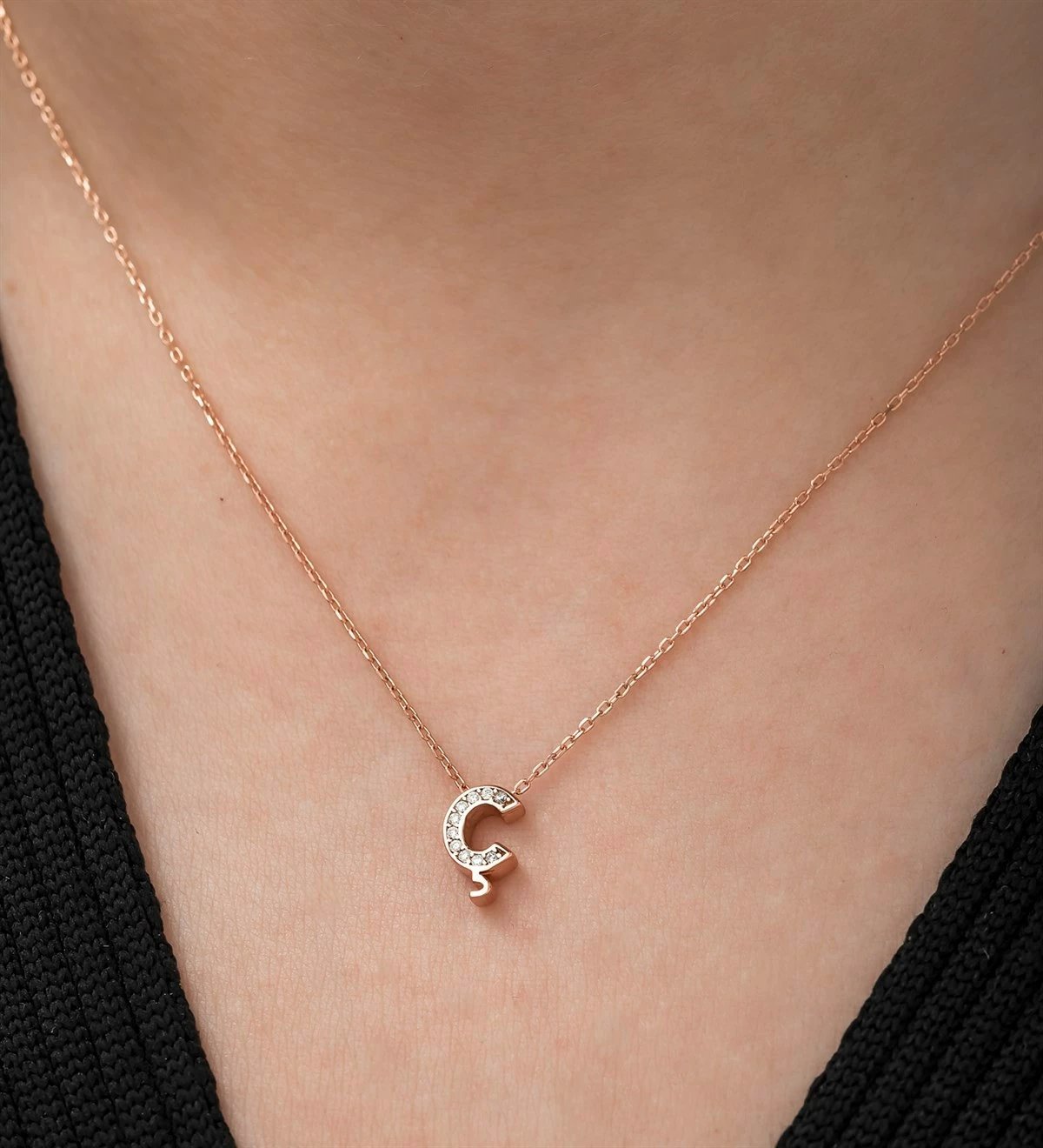 Qafore argjendi Jumeon, NRZ1187, ngjyrë ari rozë dhe e bardhë