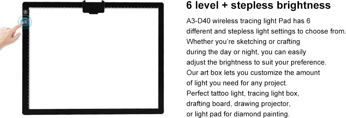 Tablet Vizatimi / Dritë Vizatimi / Projektor Vizat SONIT A3-D40