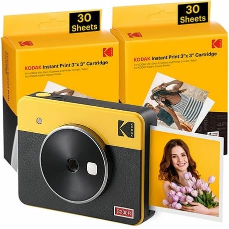 Kamerë digjitale portative Kodak mini shot 3 ERA, 3X3 + 60 fletë, i verdhë