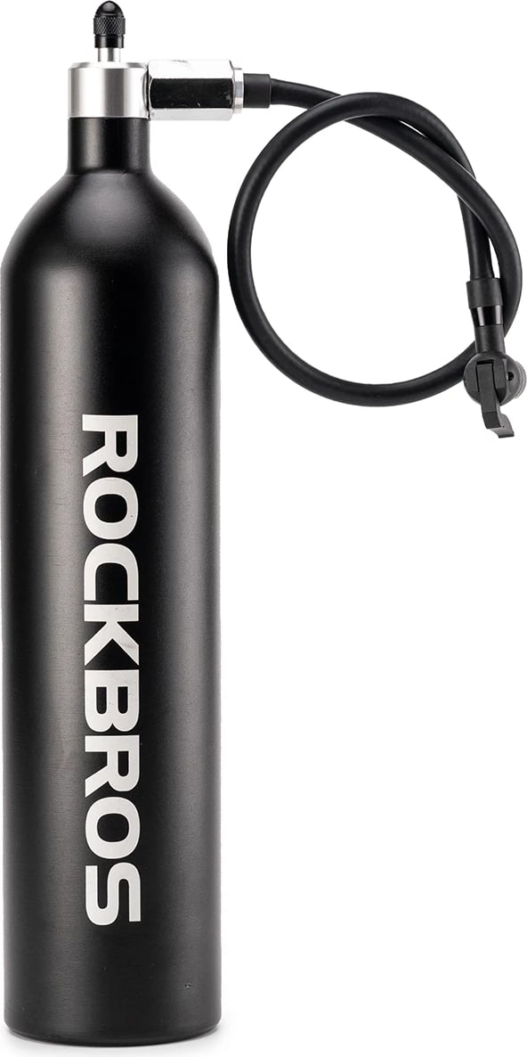 Tank presioni për goma tubeless Rockbros 42310010001, 1.2L, 200 PSI, e zezë