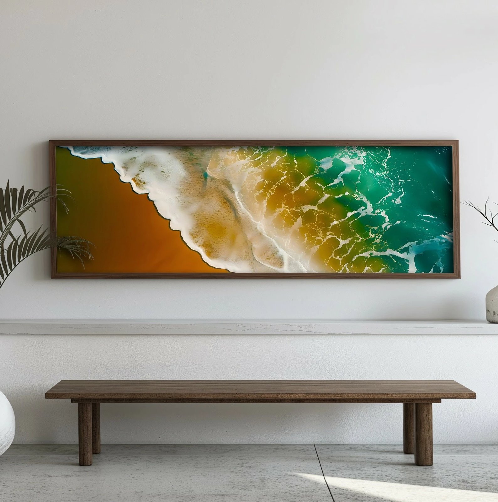 Pikturë dekorative me kornizë, MDF, Wallity, EMR032, shumëngjyrëshe, 40x120x3.5cm