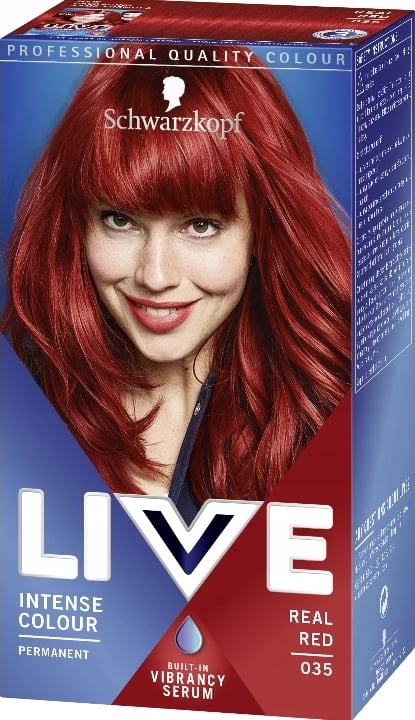 Ngjyrë për flokë për femra Schwarzkopf Live Intense Colour 035 Real Red, 1 art