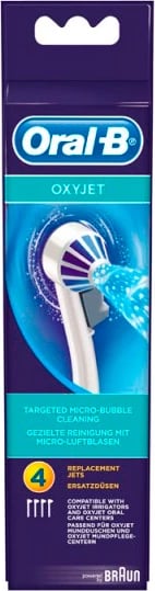 Kokë zëvendësuese për furçë dhëmbësh elektrike Oral-B Oxyjet Professional Care Md20 unisex, 4 copë