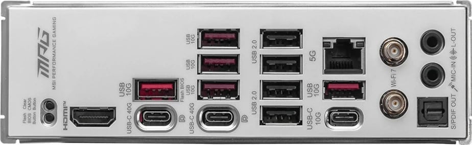 Pllakë amë MSI MPG X870E EDGE TI WIFI, Socket AM5, DDR5, ATX, Bardhë