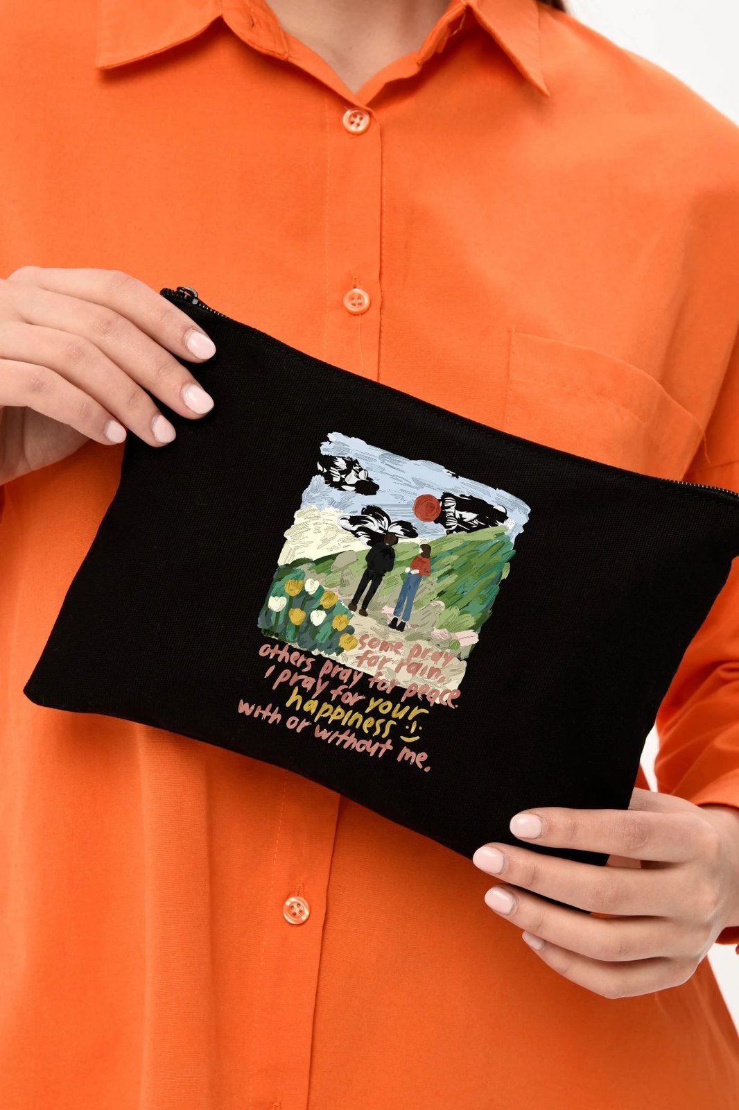 Çantë për make-up Zoozie Bags, e zezë, 25x18cm