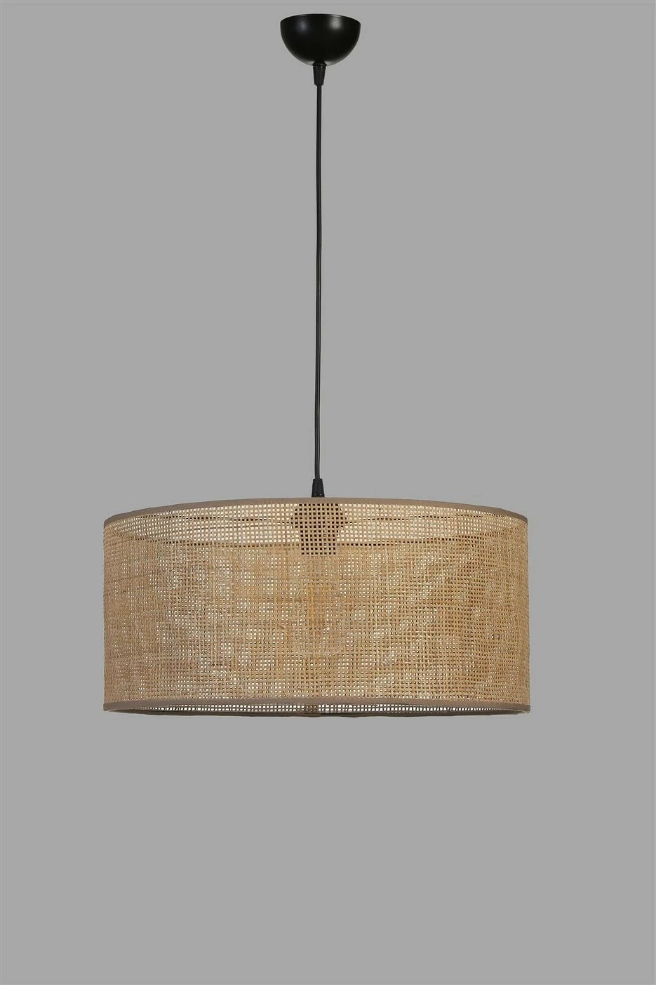 Llambë tavani Opviq, 8854-1, trup metalik, kapak bambuje, ngjyrë ari, e zezë, bezhë, 45x70cm