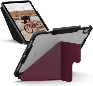 Mbështjellës UAG Essential Armor me qëndrim dhe mbajtëse për Apple Pencil për iPad Air 11" (2024), Kuq