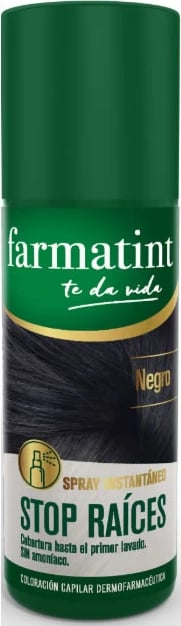 Sprej për rrënjë flokësh Farmatint Stop Root unisex, i zi, 75ml