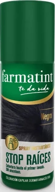 Sprej për rrënjë flokësh Farmatint Stop Root unisex, i zi, 75ml