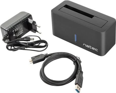 Stacion docking Natec Kangaroo NSD-0954 për HDD 2.5''/3.5'', USB 3.0, i zi