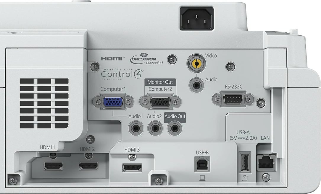 Projektor Epson EB-770F, 4100 ANSI lumens, 1080p, Laser, Wi-Fi, i bardhë