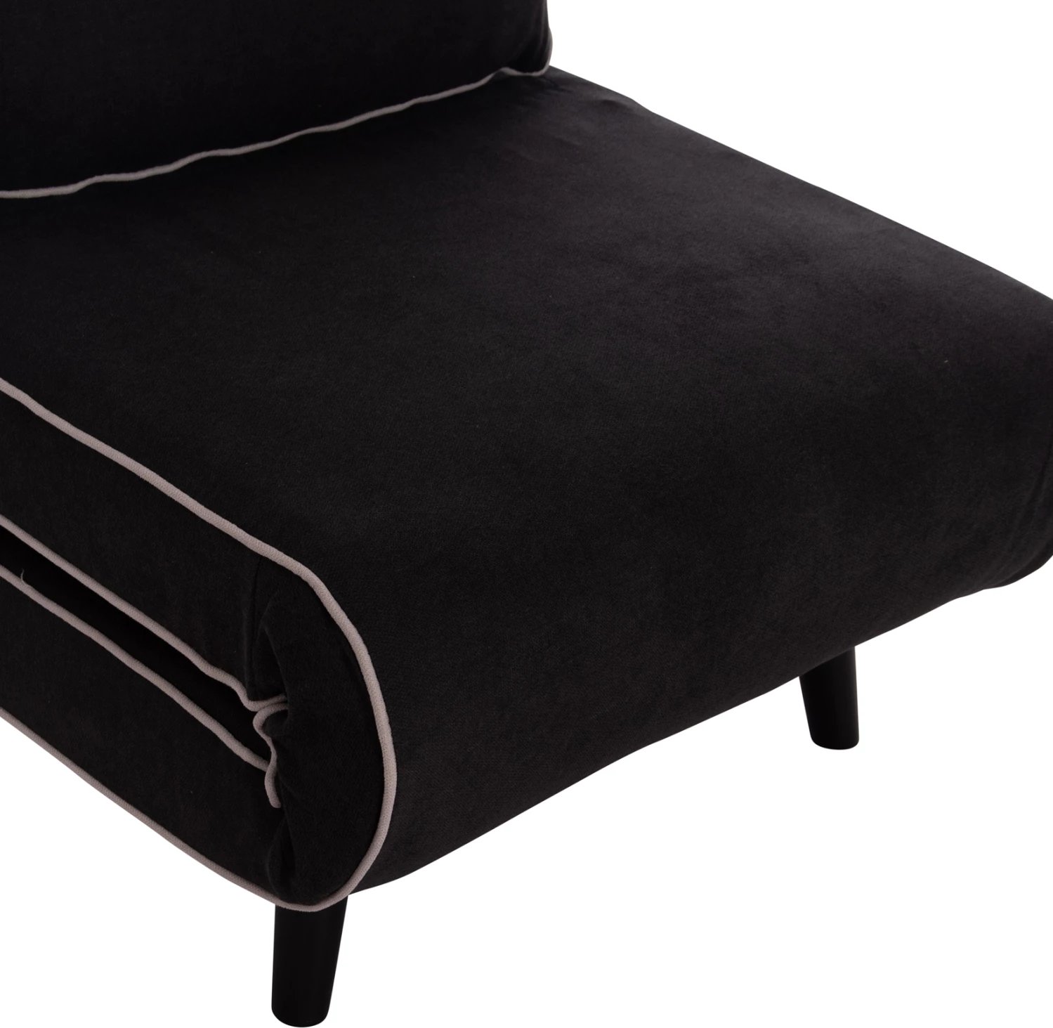 Fotel-krevat BRAXTON, material i zi, FH8425.03, 78x88x78cm