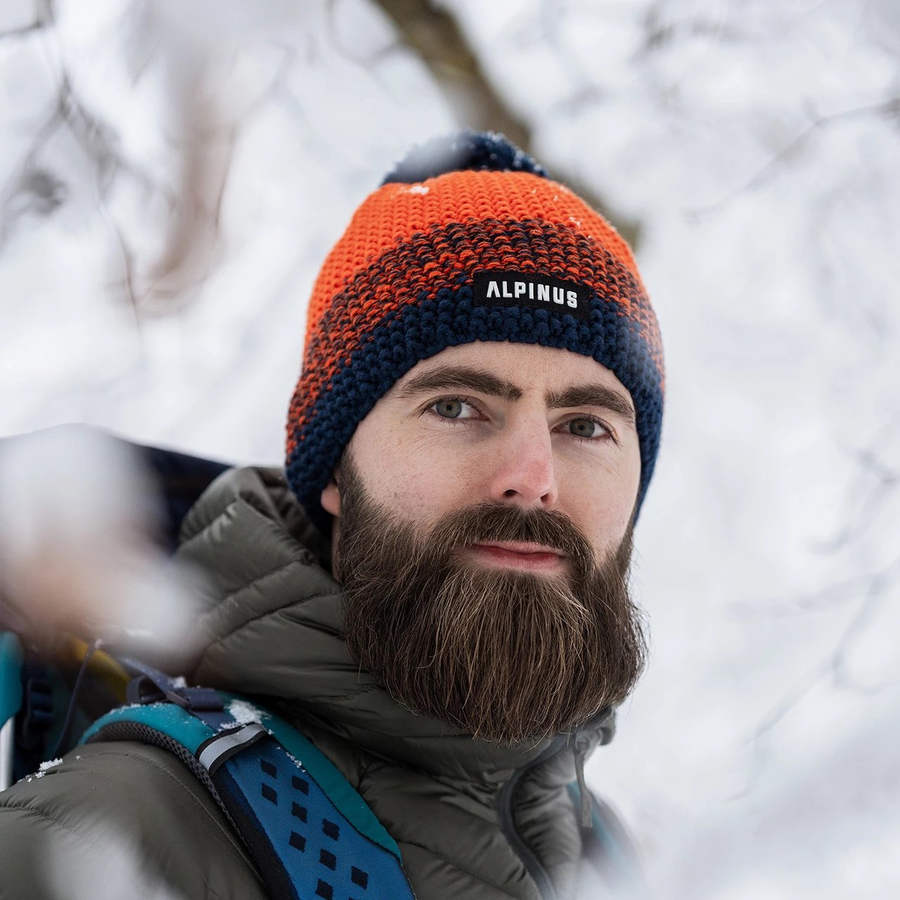 Kapelë dimri unisex Alpinus, portokalli Kapelë dimri unisex Alpinus, portokalli