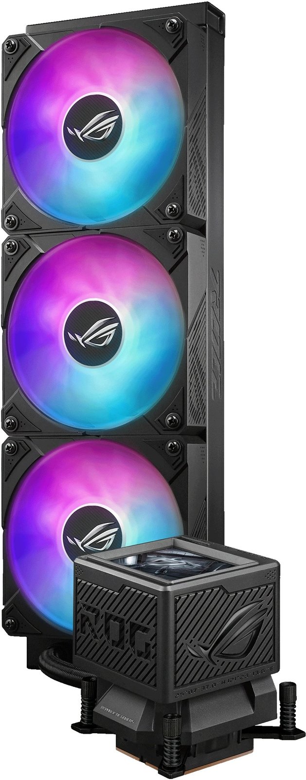Ftohës uji all-in-one ASUS ROG Ryujin III 360 ARGB Extreme, 3x12cm, ekran LCD, i zi