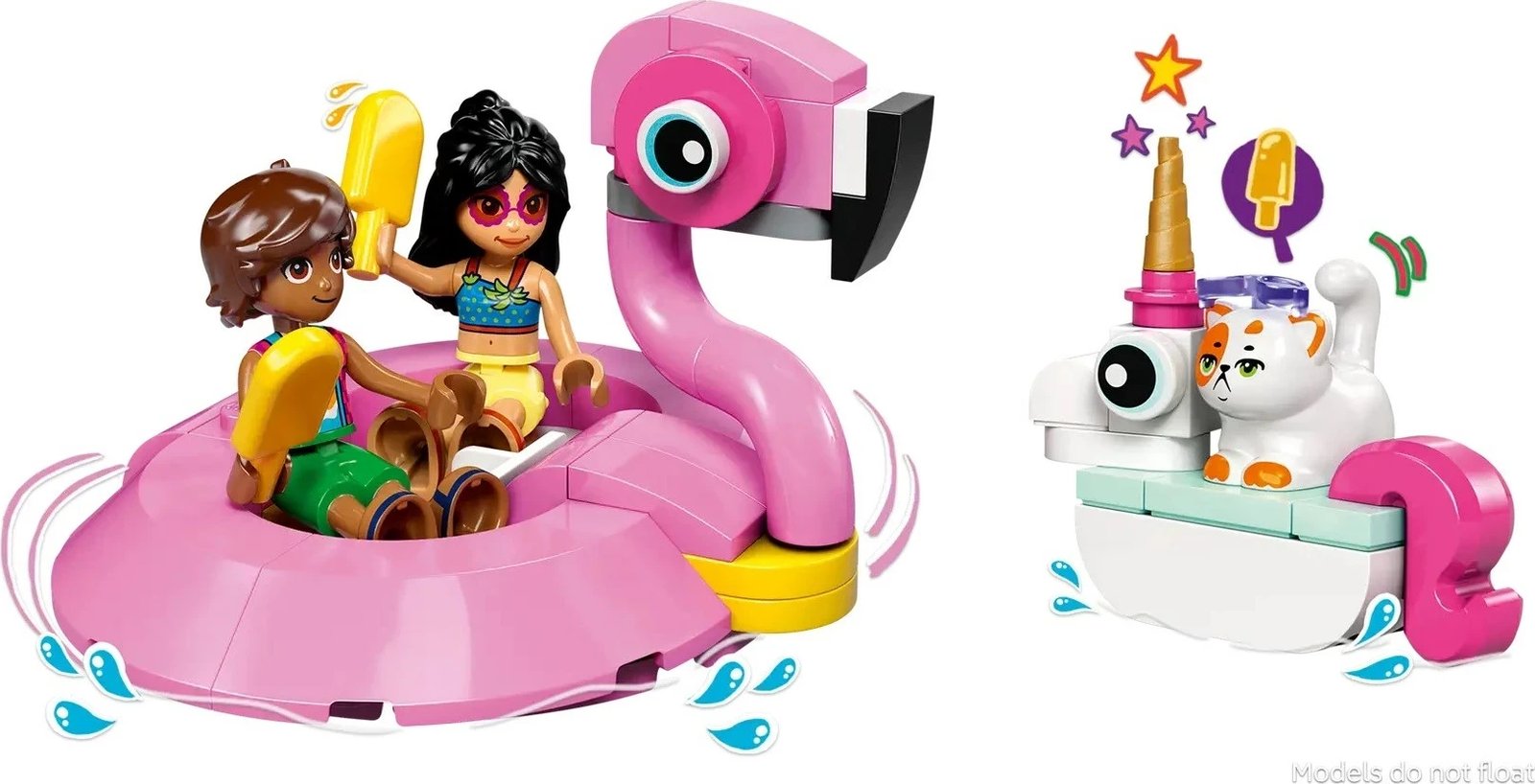 Set lodrash LEGO Friends 42658 Unicorn & Flamingo Pool Party, 99 pjesë Set lodrash LEGO Friends 42658 Unicorn & Flamingo Pool Party, 99 pjesë