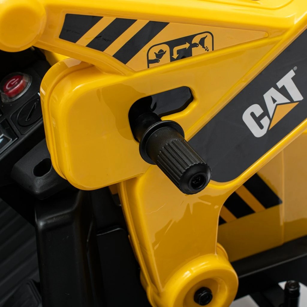 Traktor elektrik fëmijësh, Baby Mix, CAT, 6V 4Ah, LED, melodi, i verdhë