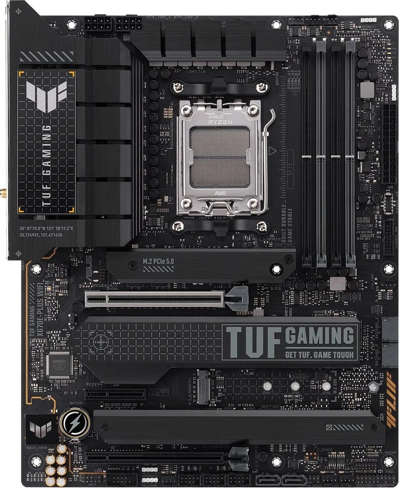 Pllakë amë Asus Tuf Gaming X670E-Plus WiFi, 128GB