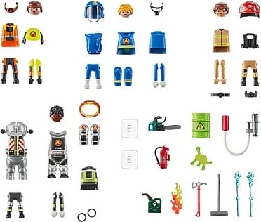 Set lodrash Playmobil Action Heroes My Figures: Fire Department, 70 pjesë