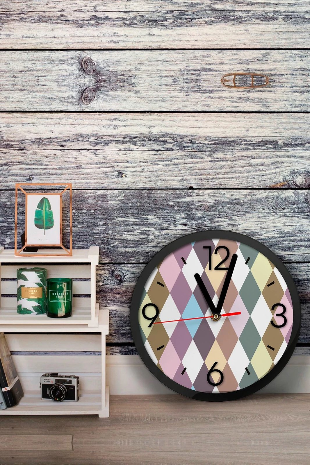 Orë dekorative MDF, Wallity, Artavessa3Dclock16, shumëngjyrëshe, 36x36x1cm