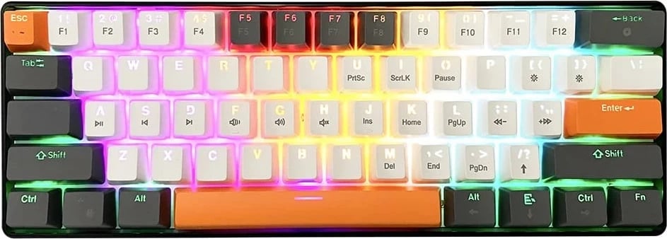 Tastierë mekanike Media-Tech MT1258, 60%, me ndriçim shumëngjyrësh, e zezë Tastierë mekanike Media-Tech MT1258, 60%, me ndriçim shumëngjyrësh, e zezë