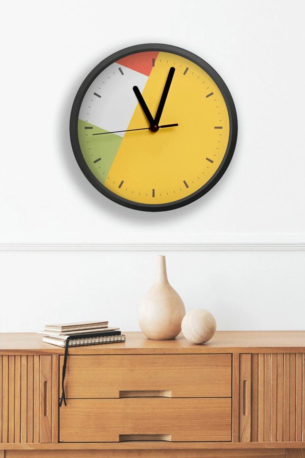 Orë dekorative MDF, shumëngjyrëshe, Wallity, Artavessa3Dclock6