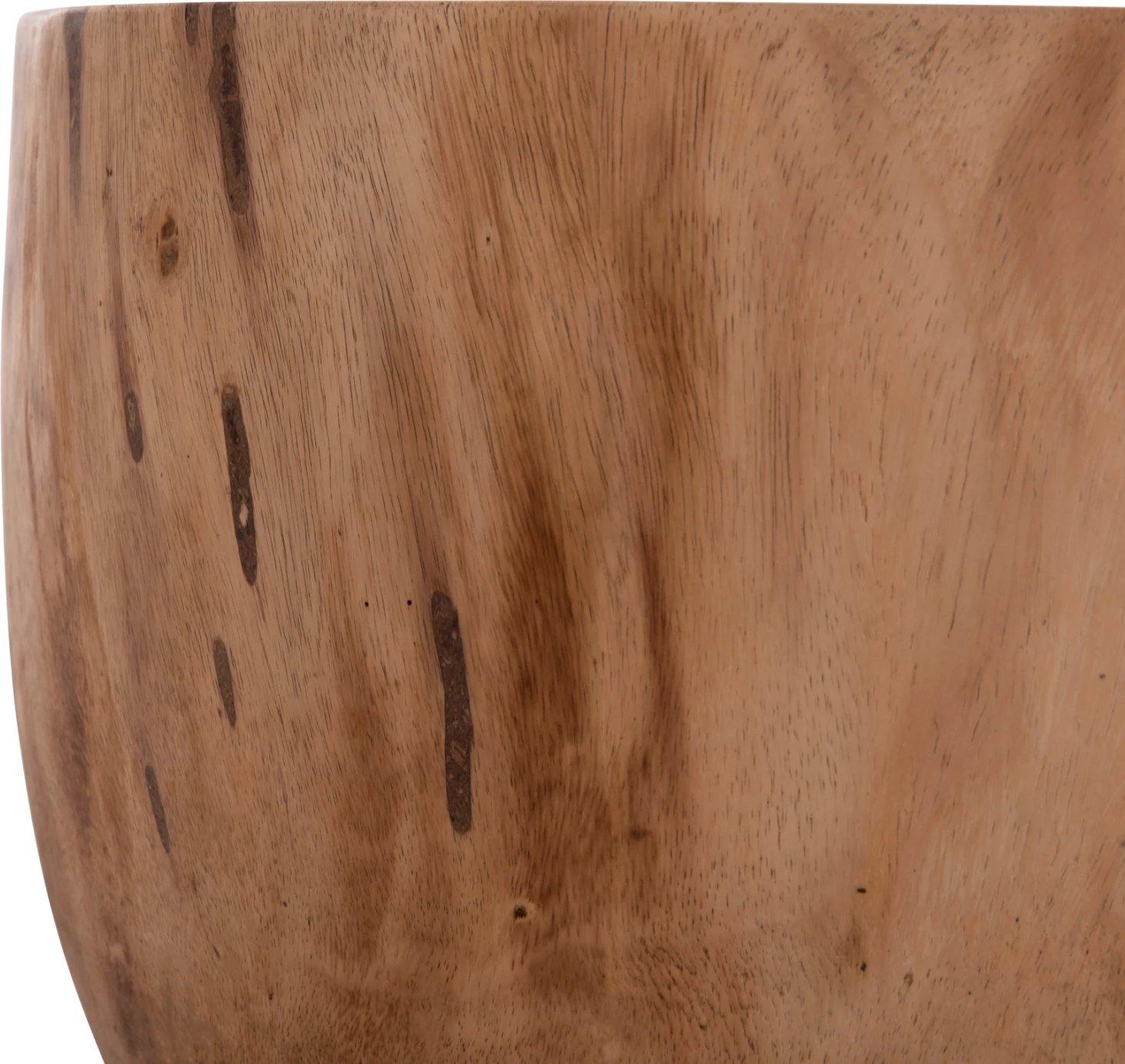 Tavolinë e rrumbullakët për kafe, dru suar natyral, POMPU FH9794.11, 60x35cm